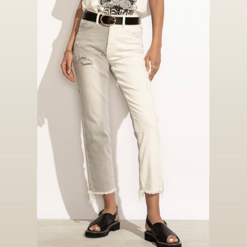 Böhme Flying Monkey Sora Straight Denim in Grey - Size 26. Worn once!